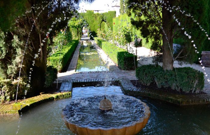 Visita a los jardines de la Alhambra de Granada
